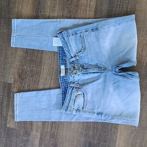 Levis Altered 711 distressed blue sz 29 repurposed jeans. EUC